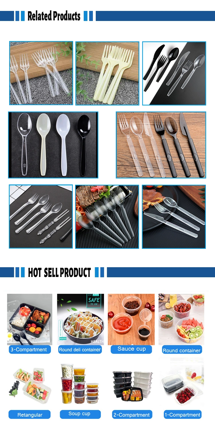 2.5g PP Fork Disposable Plastic Cutlery 148mm Length PP Plastic Fork White Custom for Restaurant