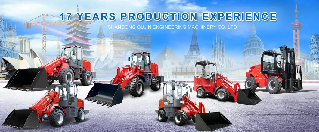 Four Wheel Drive Hydraulic Pallet 2.5ton 3t 3.5t Diesel off-Road All Terrain Rough Terrain Forklift with Xinchai Engine