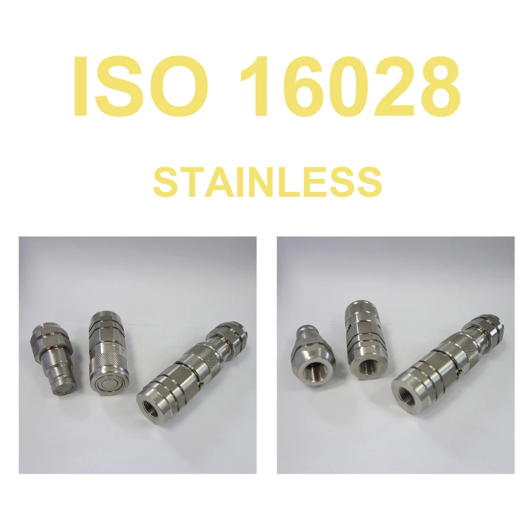 NAIWO 3/8 Stainless NPT Flat Face Quick Release Couplers Couplings