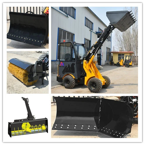 Farm Tractor Attachment Snow Removal Machine Snow Plow Telescopic Wheel Loader