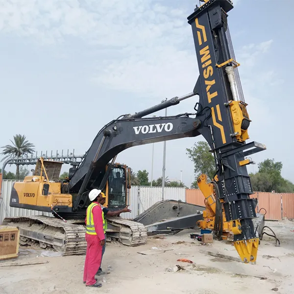 Tysim Km150 Long Boom Pelle Benne Bras Télescopique Pelle Télescopique Flèche