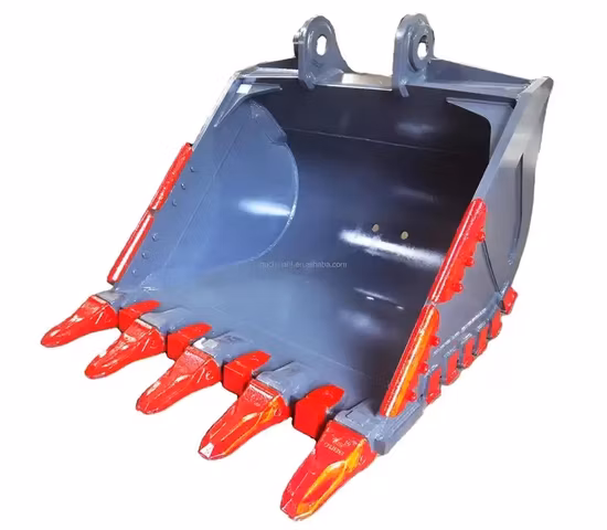 Pièces de machines de construction de creusement renforcées godet d'excavatrice de roche à usage intensif avec le meilleur prix