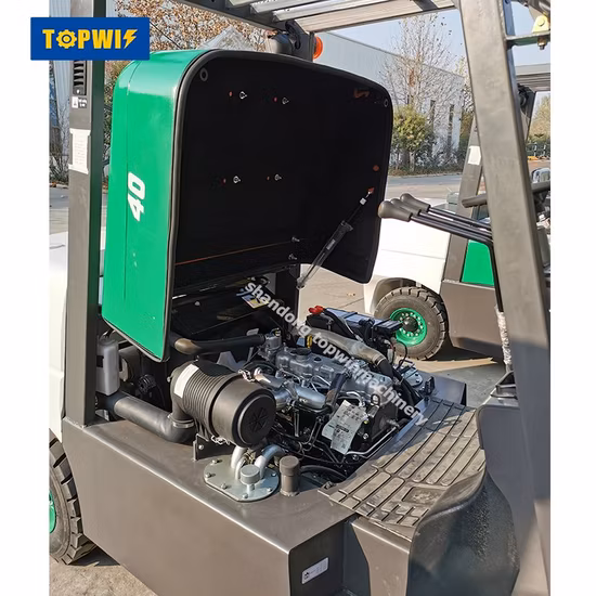 Chine Petit chariot élévateur hydraulique diesel 2 tonnes 2,5 tonnes 3 tonnes chariot élévateur GPL diesel chariot élévateur à quatre roues avec une bonne qualité gaz mini gerbeur transpalette chariot élévateur à gaz