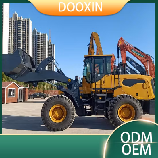 Chargeur sur roues avant avec grand chargeur à godet pour le déneigement